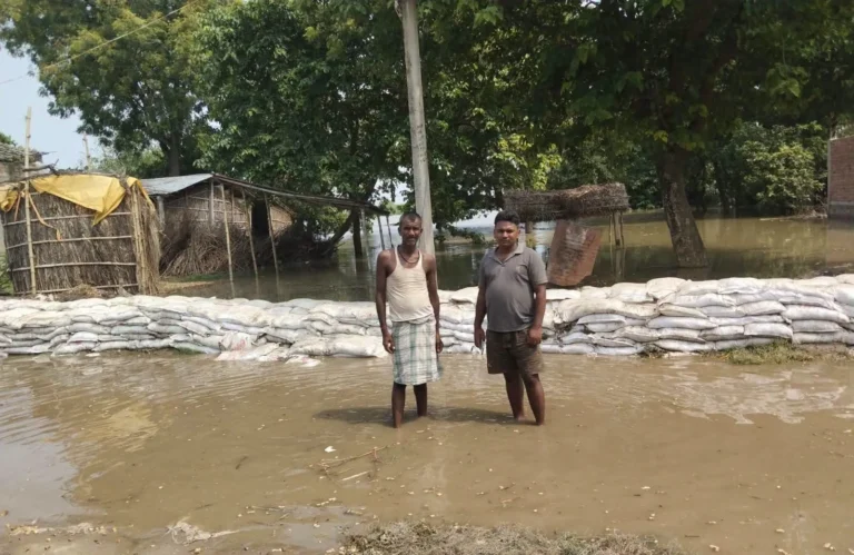 इंग्लिश लगार में बाढ़ का पानी सड़क पर चढ़ा, वार्ड 10 और 11 में जलजमाव से बढ़ी चिंता